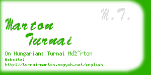 marton turnai business card